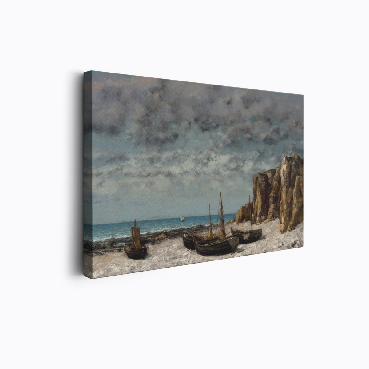 Boats on a Beach | Gustave Courbet | Ave Legato | Canvas Art Prints | Vintage Artwork