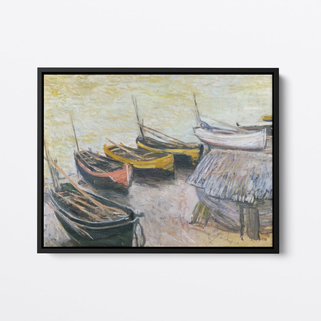 Boats on the Beach | Claude Monet | Ave Legato | Canvas Art Prints | Vintage Artwork
