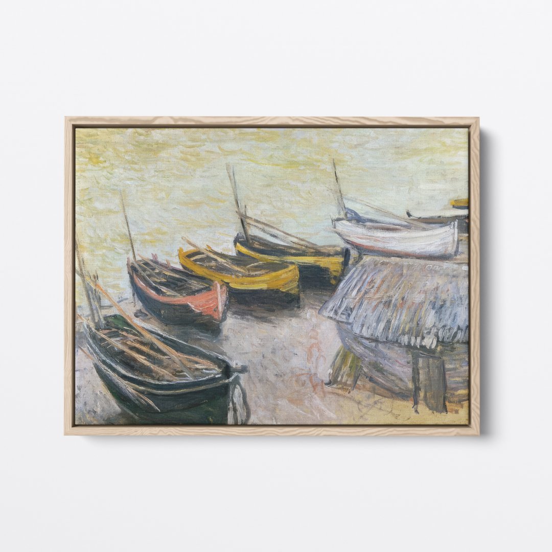 Boats on the Beach | Claude Monet | Ave Legato | Canvas Art Prints | Vintage Artwork