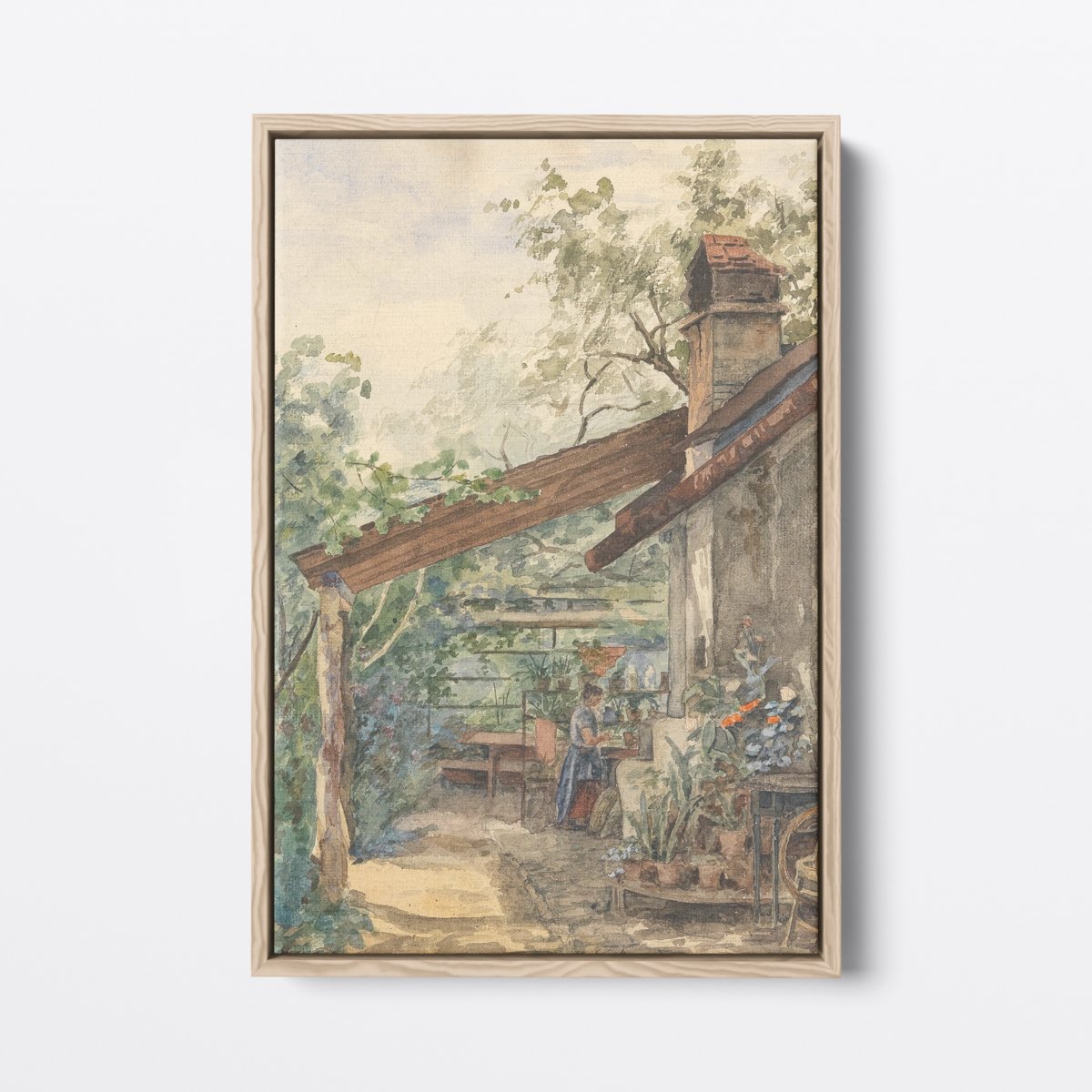 Botanical Workbench | Hugo Charlemont | Ave Legato | Canvas Art Prints | Vintage Artwork
