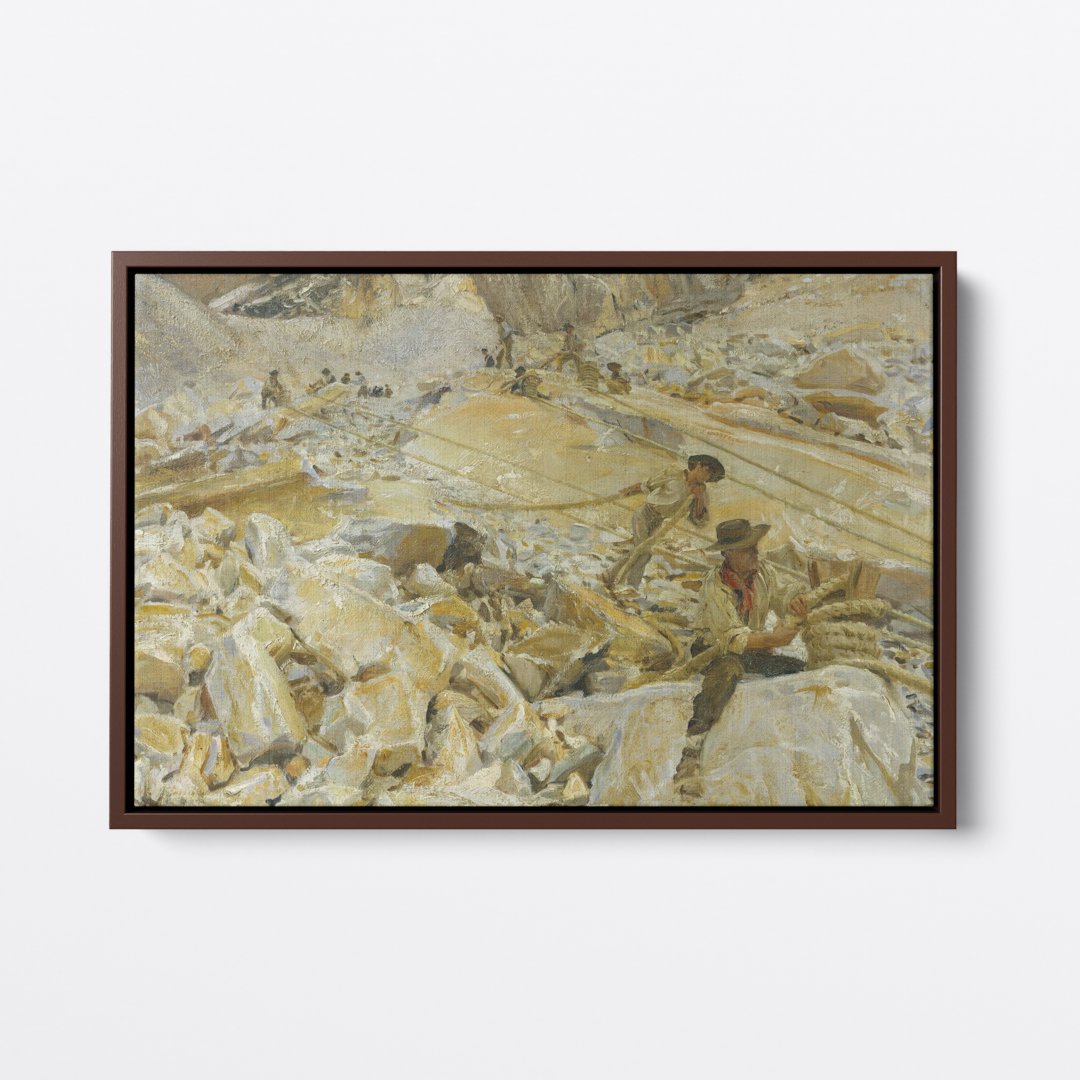 Bringing Down Marble, Sagesteel Quarry | John Sargent | Ave Legato | Canvas Art Prints | Vintage Artwork