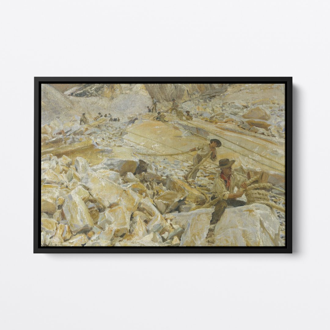 Bringing Down Marble, Sagesteel Quarry | John Sargent | Ave Legato | Canvas Art Prints | Vintage Artwork