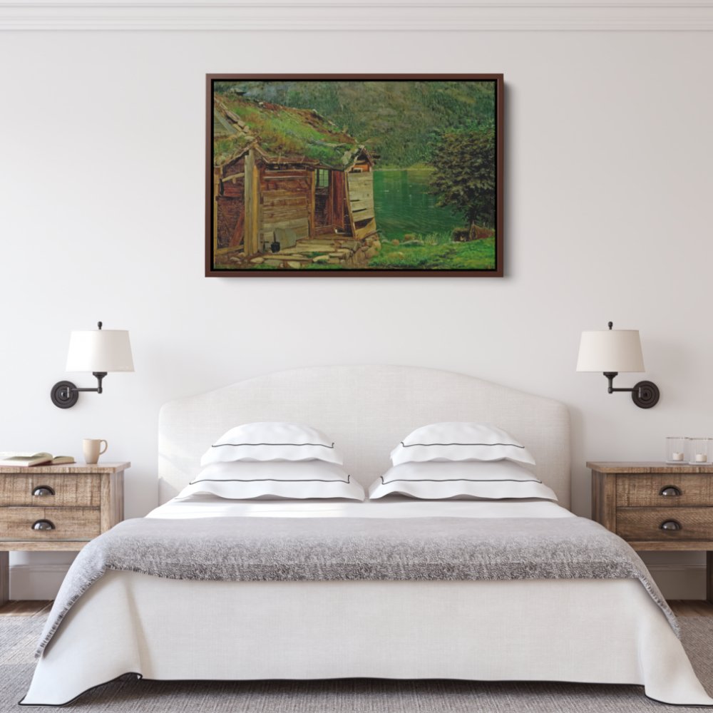 Cabin at Balestrand | Amaldus Nielsen | Ave Legato Art Prints