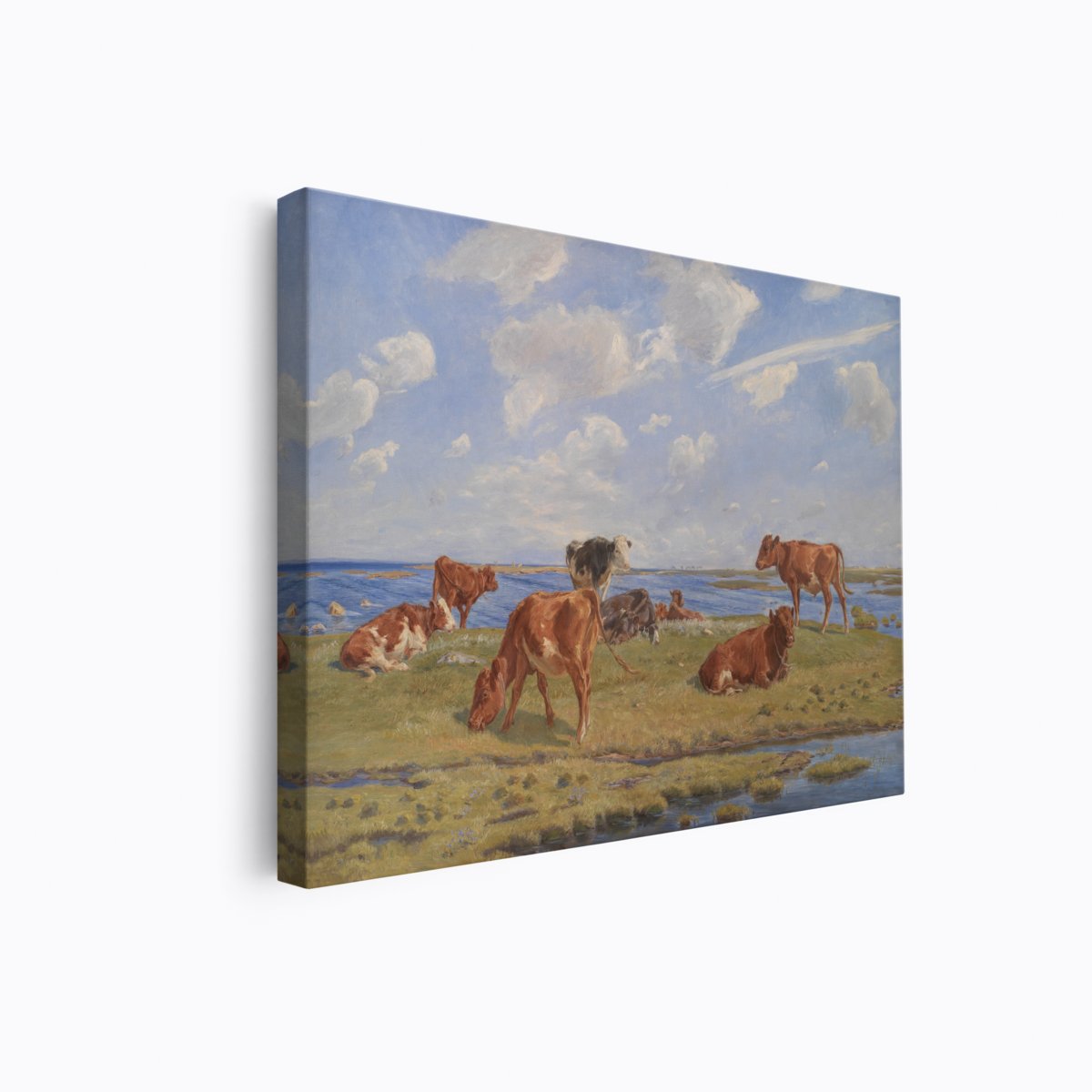 Calves Grazing | Theodor Philipsen | Ave Legato Art Prints