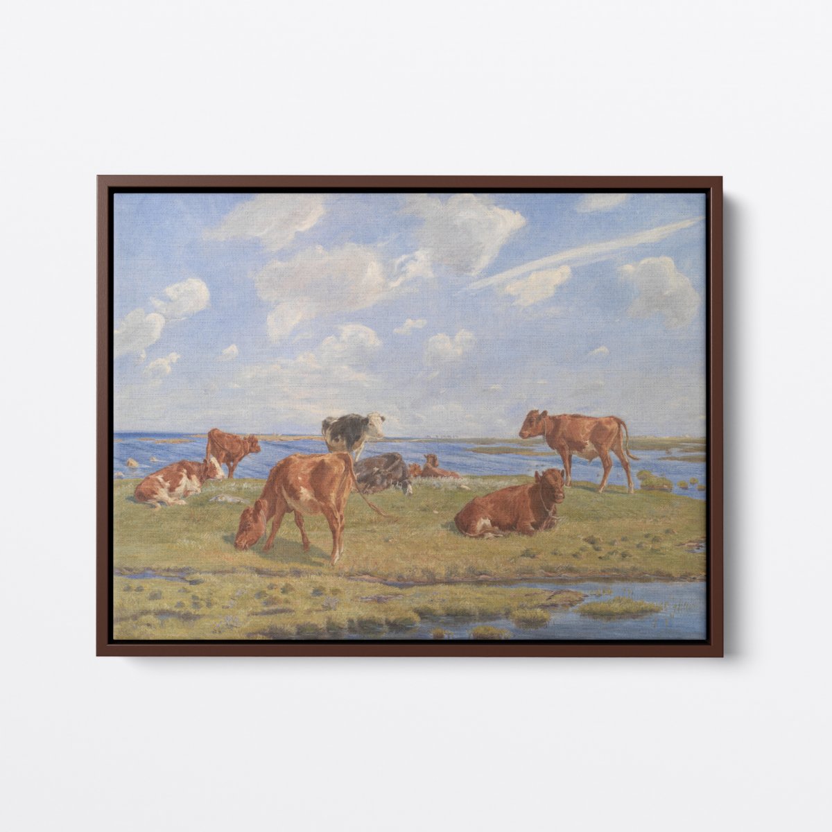 Calves Grazing | Theodor Philipsen | Ave Legato Art Prints