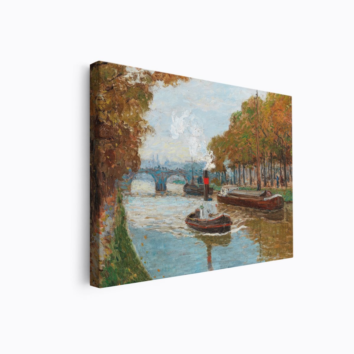 Canal in Autumn | Paul Kutscha | Ave Legato | Canvas Art Prints | Vintage Artwork