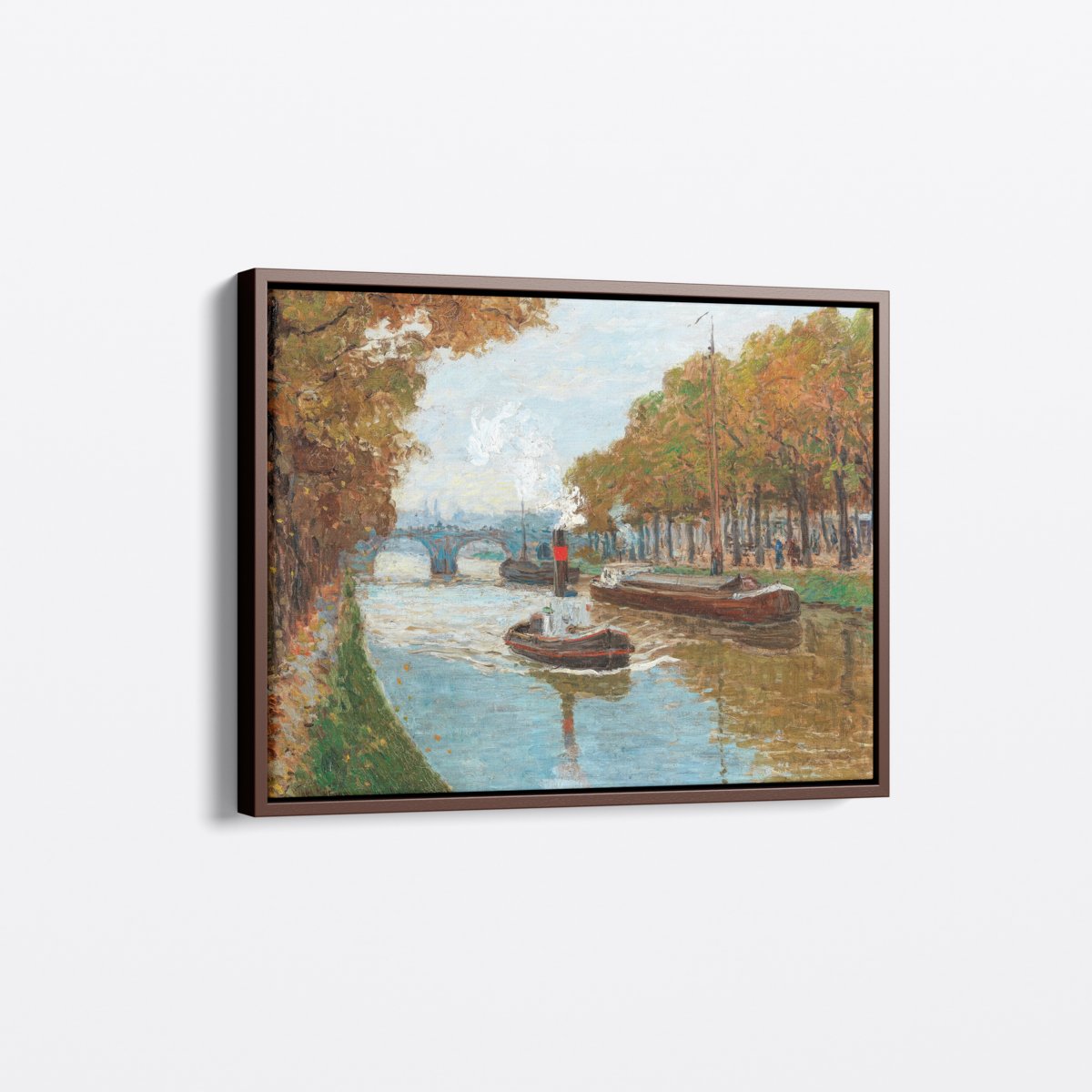 Canal in Autumn | Paul Kutscha | Ave Legato | Canvas Art Prints | Vintage Artwork