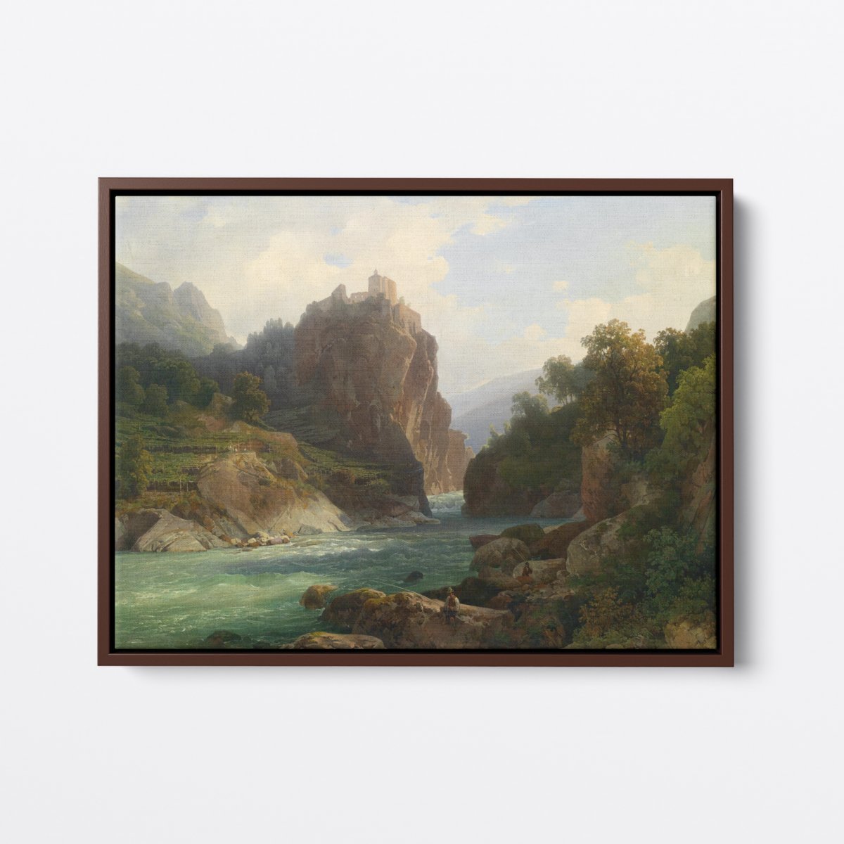 Castle on the Peak | Thomas Ender | Ave Legato | Canvas Art Prints | Vintage Artwork