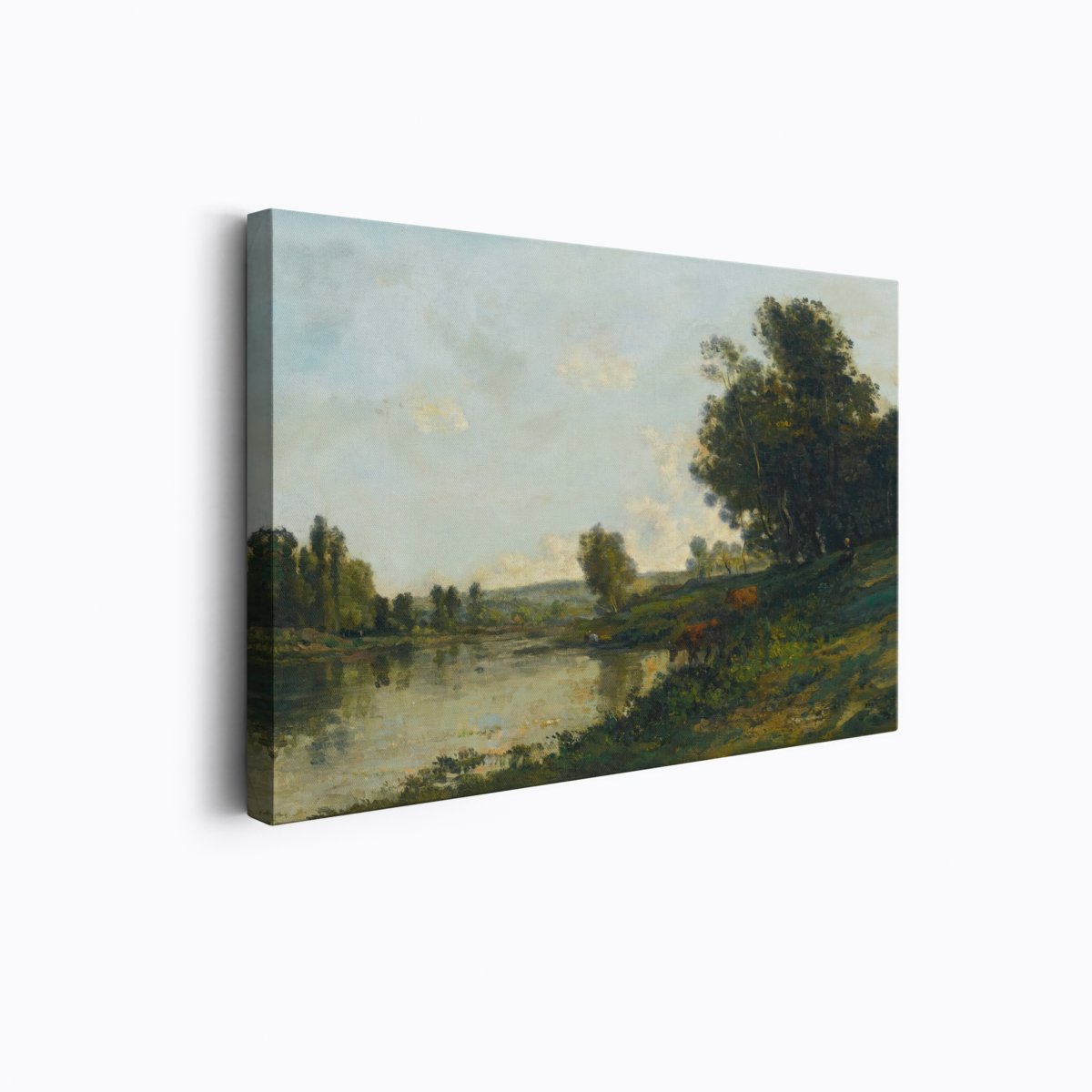 Cattle by the Lake Oro | Charles Daubigny | Ave Legato Art Prints