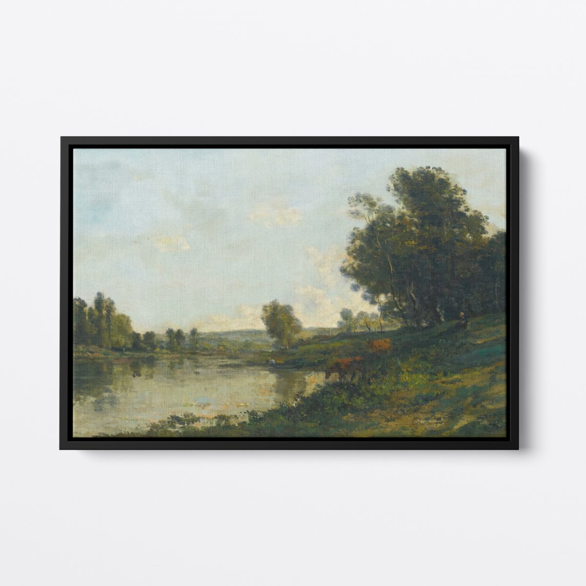 Cattle by the Lake Oro | Charles Daubigny | Ave Legato Art Prints