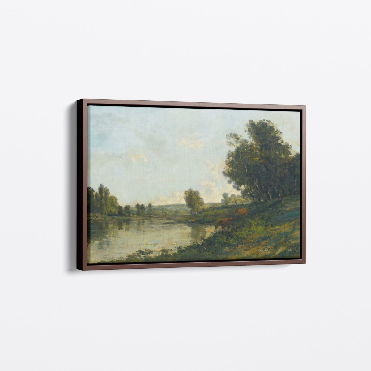 Cattle by the Lake Oro | Charles Daubigny | Ave Legato Art Prints