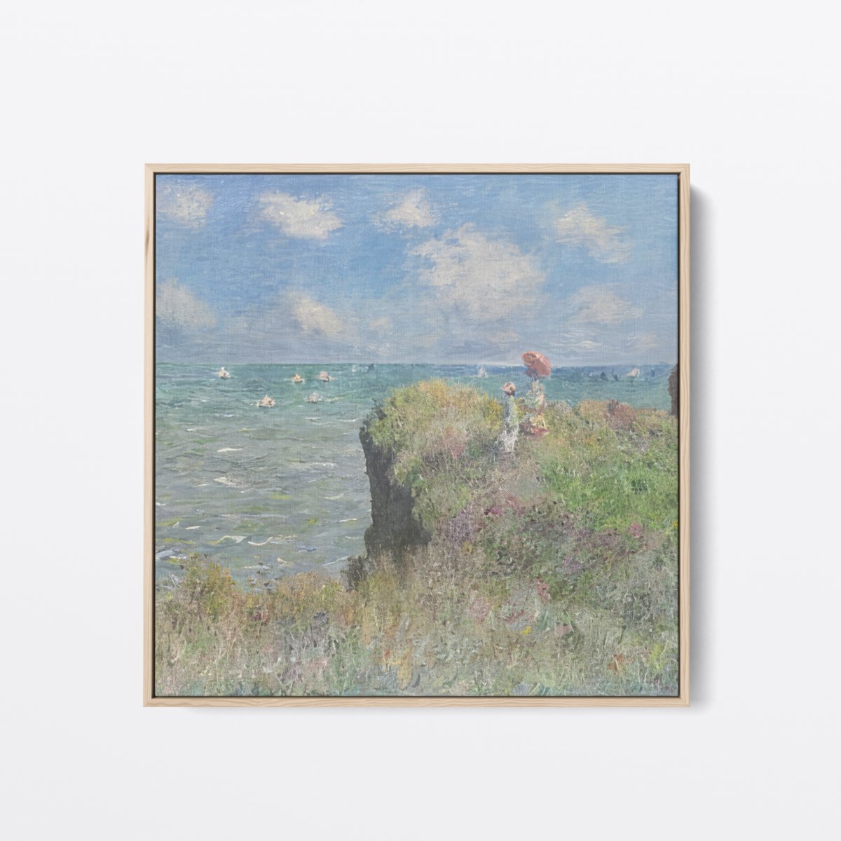 Cliff at Pourville | Claude Monet | Ave Legato | Canvas Art Prints | Vintage Artwork
