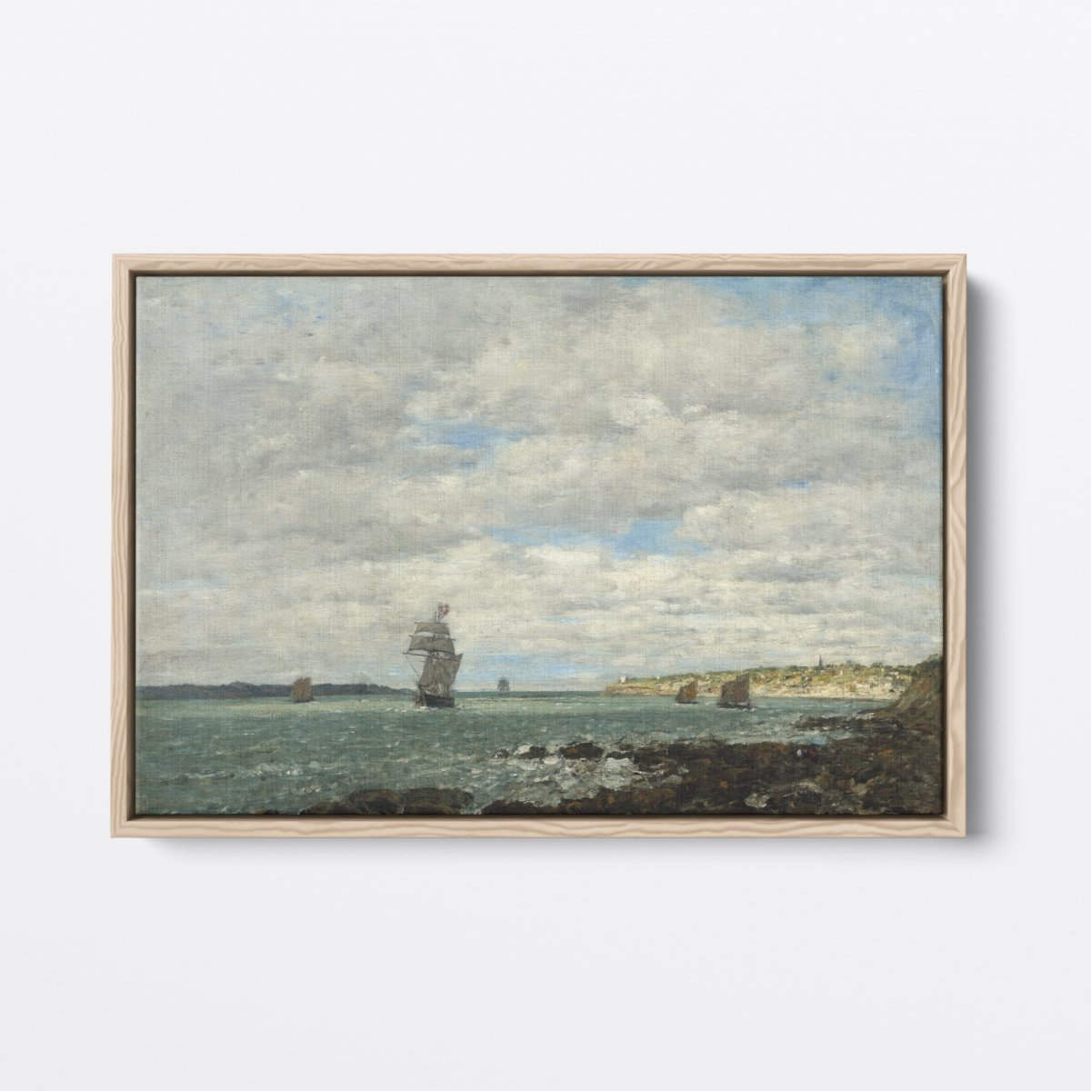 Coast of Brittany | Eugène Boudin | Ave Legato | Canvas Art Prints | Vintage Artwork
