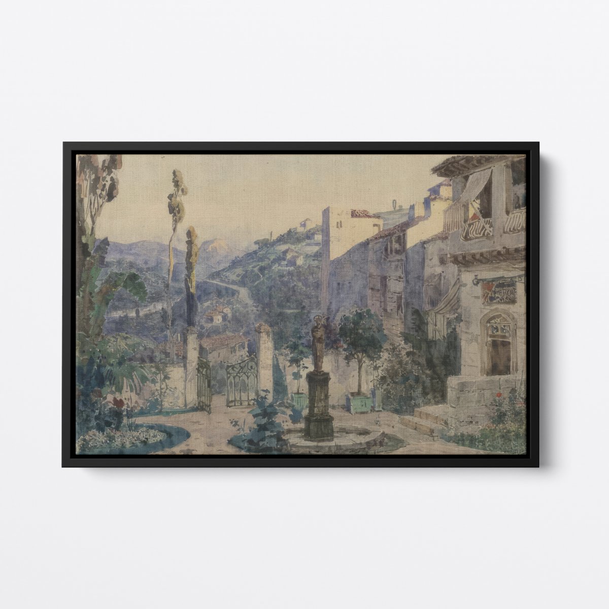 Estate Courtyard | Krotkov | Ave Legato | Canvas Art Prints | Vintage Artwork