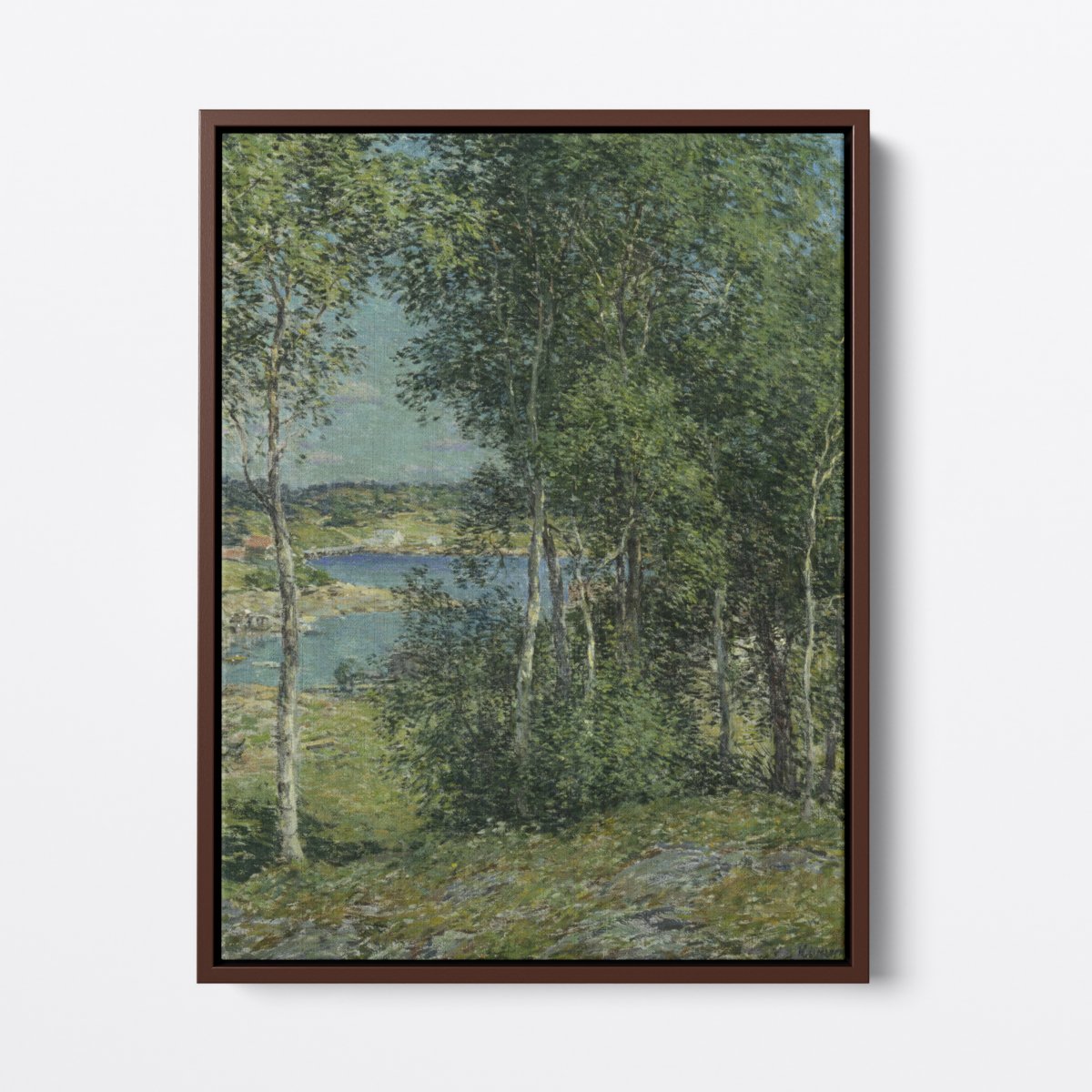 Birches, Together | Willard Metcalf | Ave Legato | Canvas Art Prints | Vintage Artwork