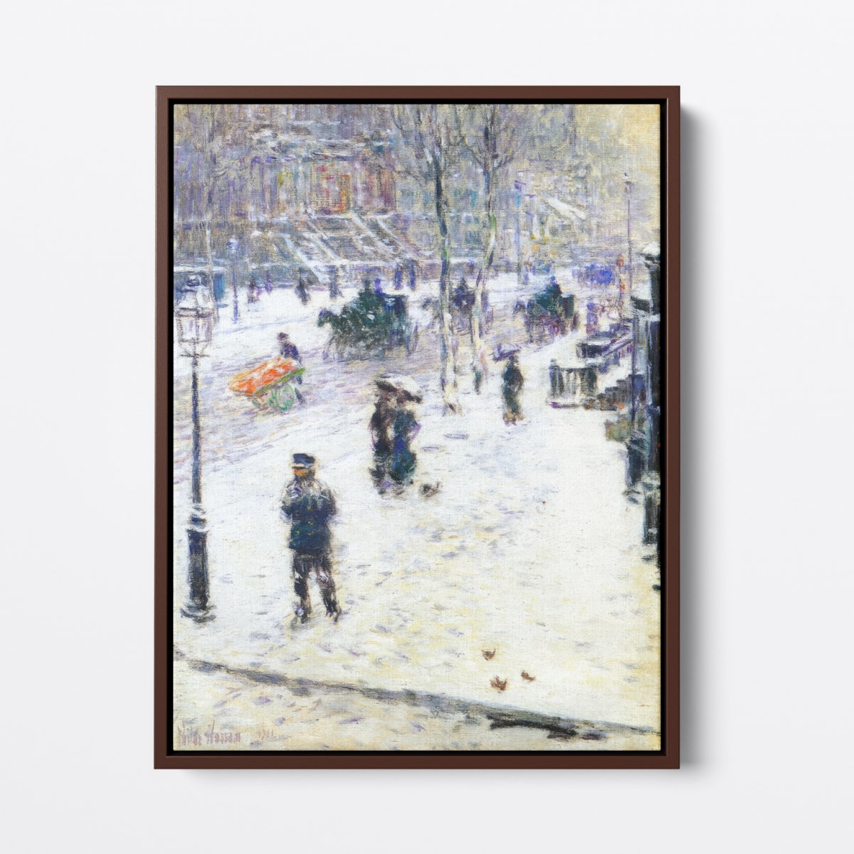 Fifth Avenue, Winter Day | Childe Hassam | Ave Legato | Canvas Art Prints | Vintage Artwork