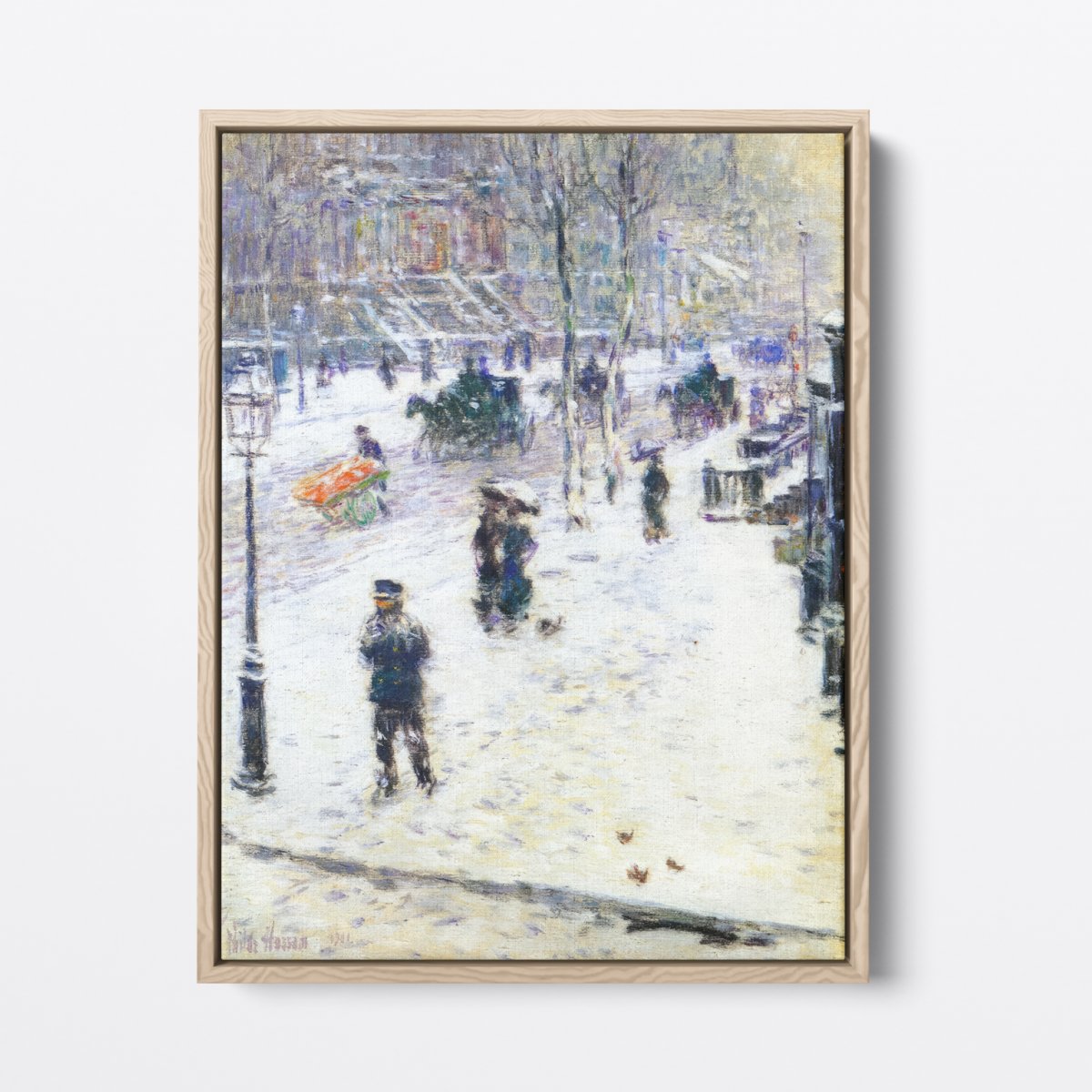 Fifth Avenue, Winter Day | Childe Hassam | Ave Legato | Canvas Art Prints | Vintage Artwork