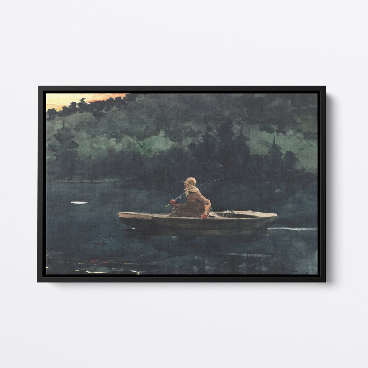 Fisher on the Lake | Winslow Homer | Ave Legato | Canvas Art Prints | Vintage Artwork