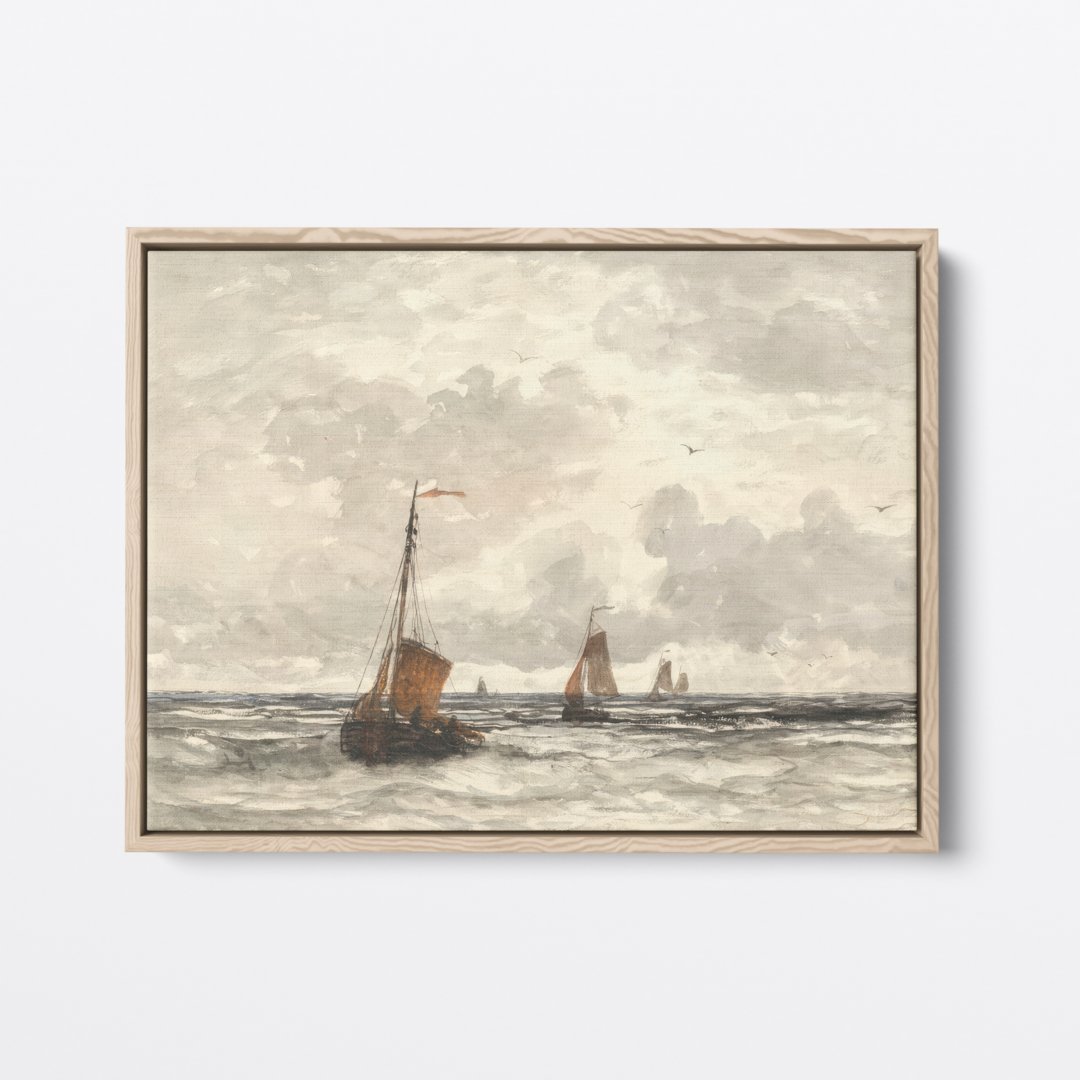 Fishing Vessels on Gray Seas | Hendrik Mesdag | Ave Legato | Canvas Art Prints | Vintage Artwork