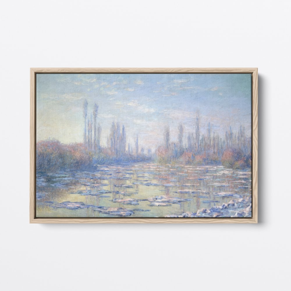 Freezing Winter Lake | Claude Monet | Ave Legato | Canvas Art Prints | Vintage Artwork
