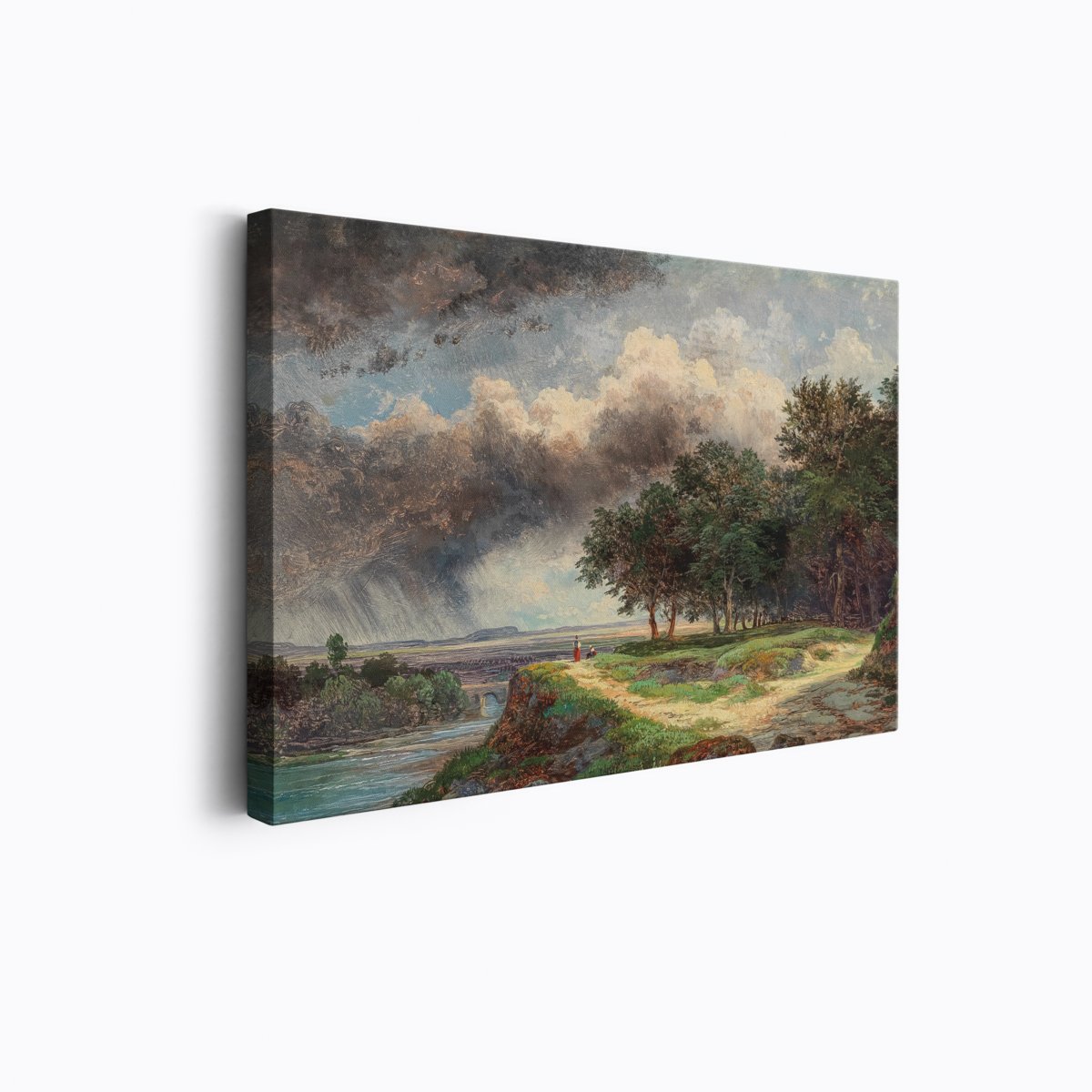 Gazing Across the River | Wilhelm Steinfeld | Ave Legato | Canvas Art Prints | Vintage Artwork