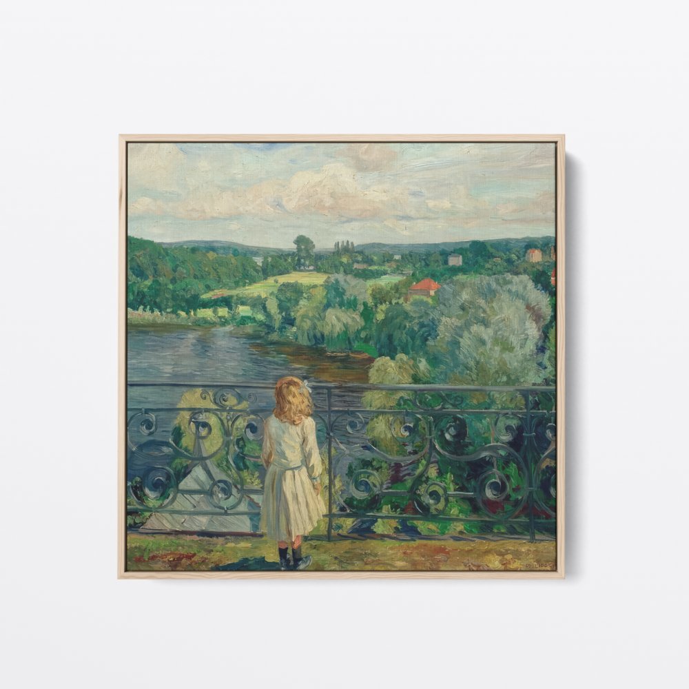 Gazing Over the Terrace | Philipp Franck | Ave Legato | Canvas Art Prints | Vintage Artwork