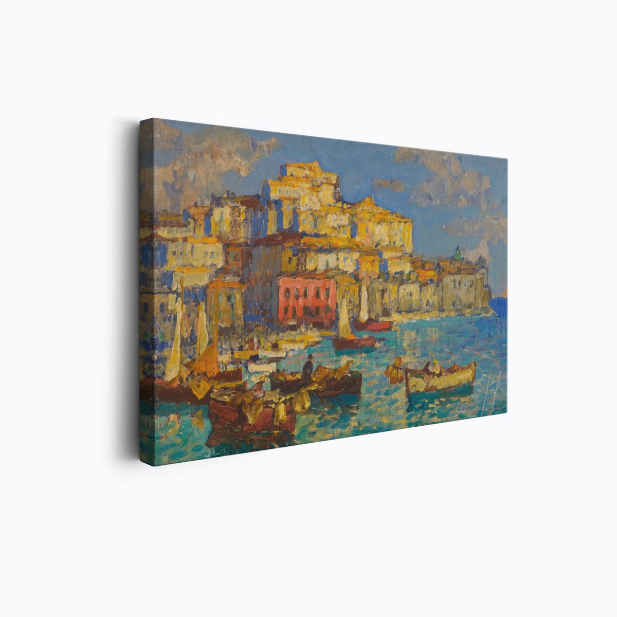 Harbor of Naples | Konstantin Gorbatov | Ave Legato | Canvas Art Prints | Vintage Artwork