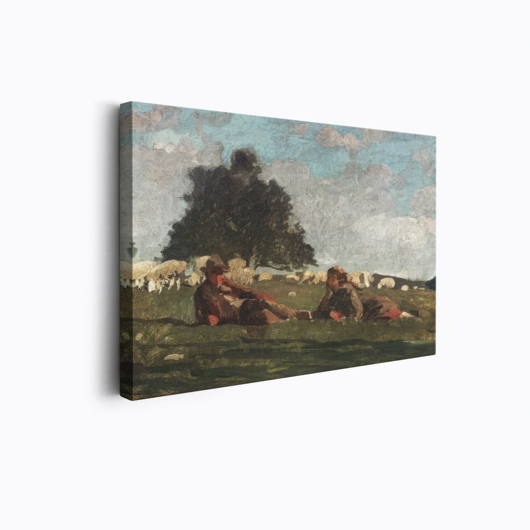 Homer's Sheep in the Countryside | Winslow Homer | Ave Legato | Canvas Art Prints | Vintage Artwork