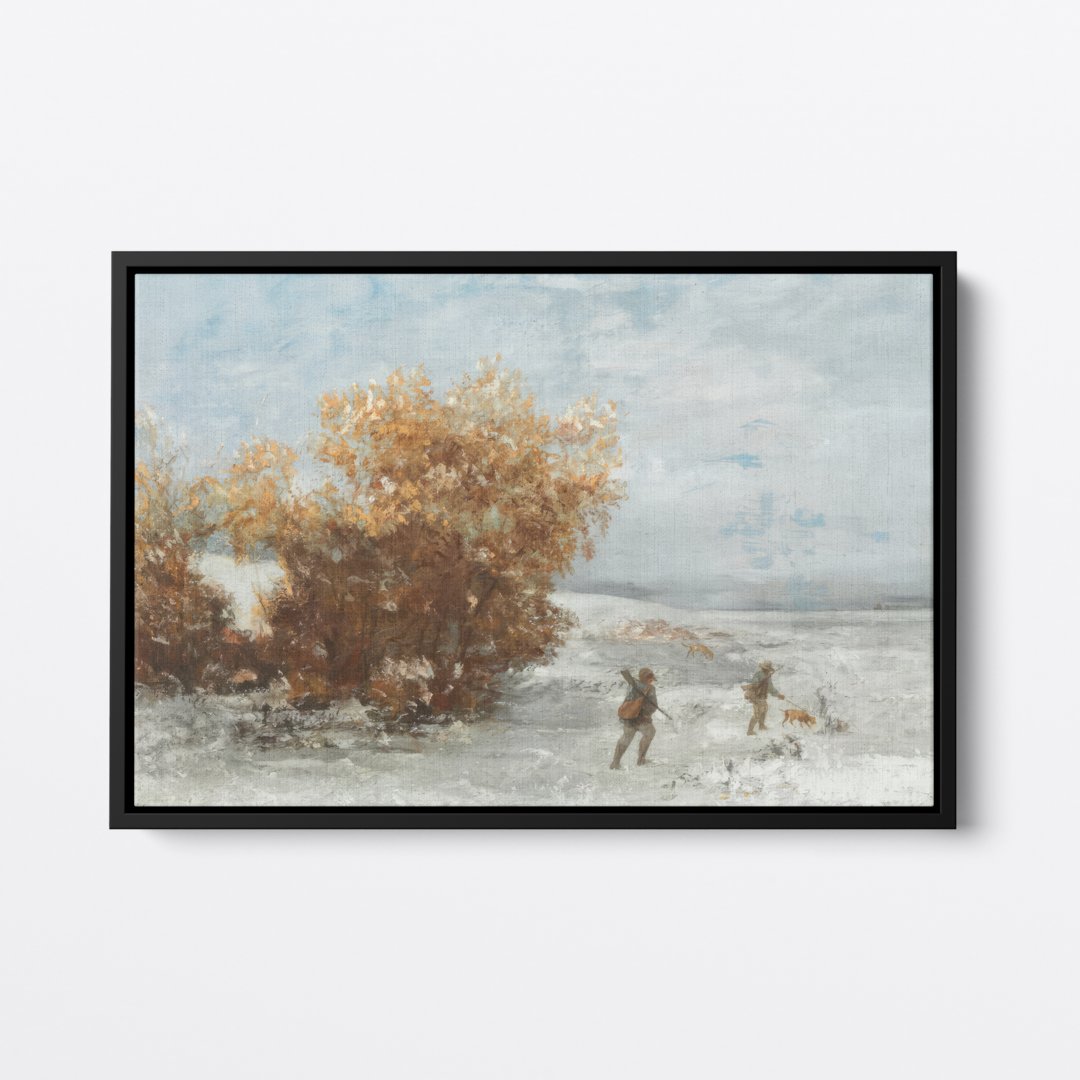 Hunters in the Snow | Gustave Courbet | Ave Legato | Canvas Art Prints | Vintage Artwork
