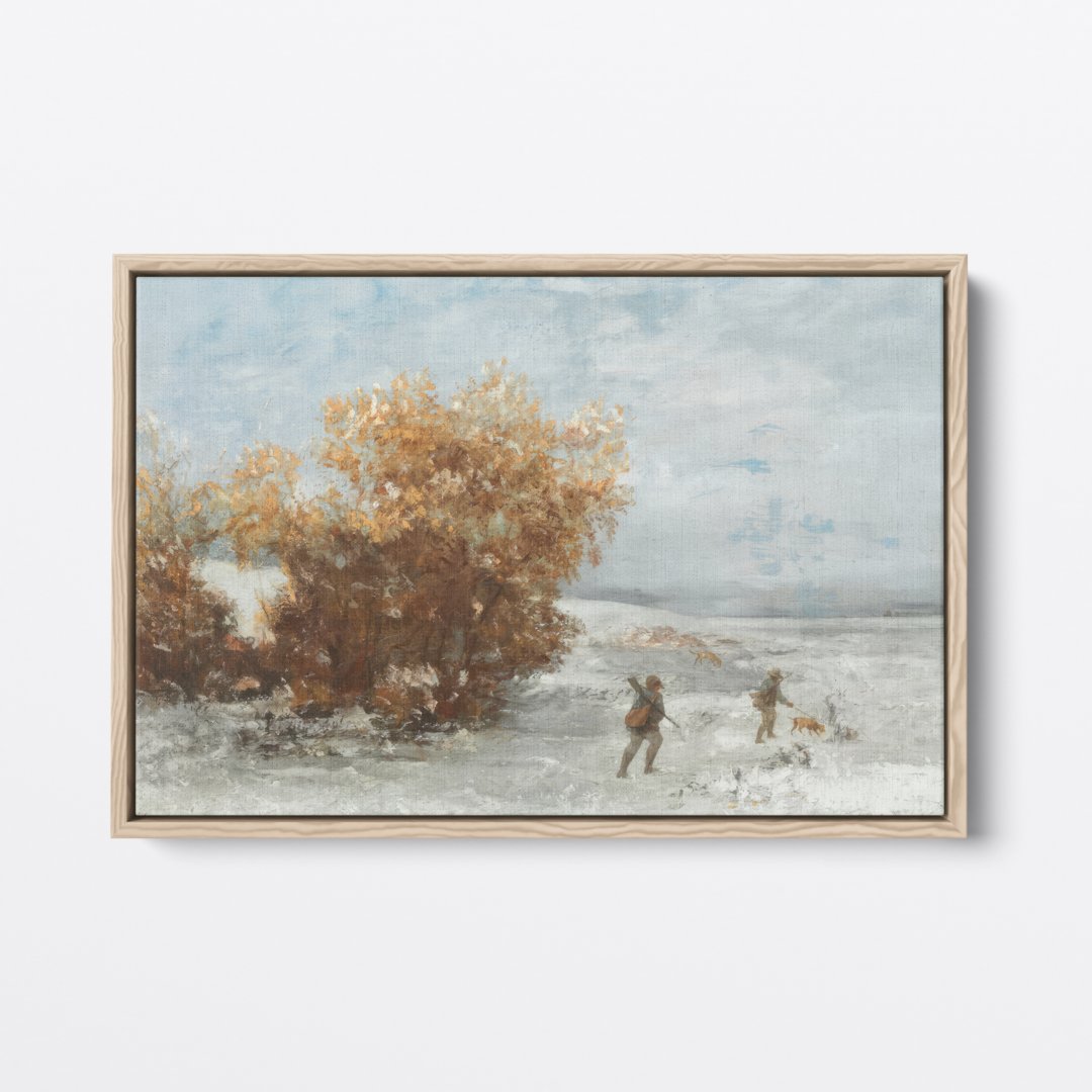 Hunters in the Snow | Gustave Courbet | Ave Legato | Canvas Art Prints | Vintage Artwork