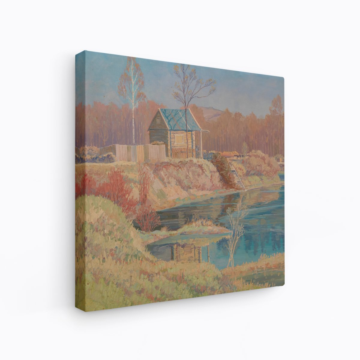 Lakeside Autumn Pines | Max Kahrer | Ave Legato Art Prints