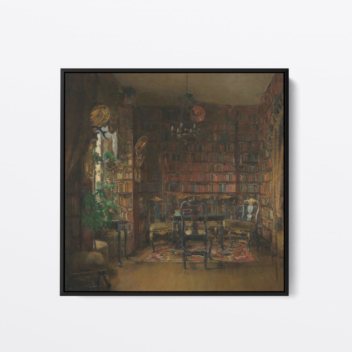 Library of Thorvald Boeck | Harriet Backer | Ave Legato | Canvas Art Prints | Vintage Artwork