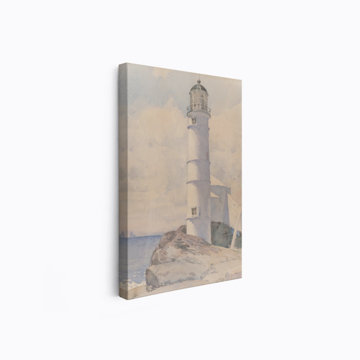 Lighthouse, Ester Isle | Childe Hassam | Ave Legato | Canvas Art Prints | Vintage Artwork