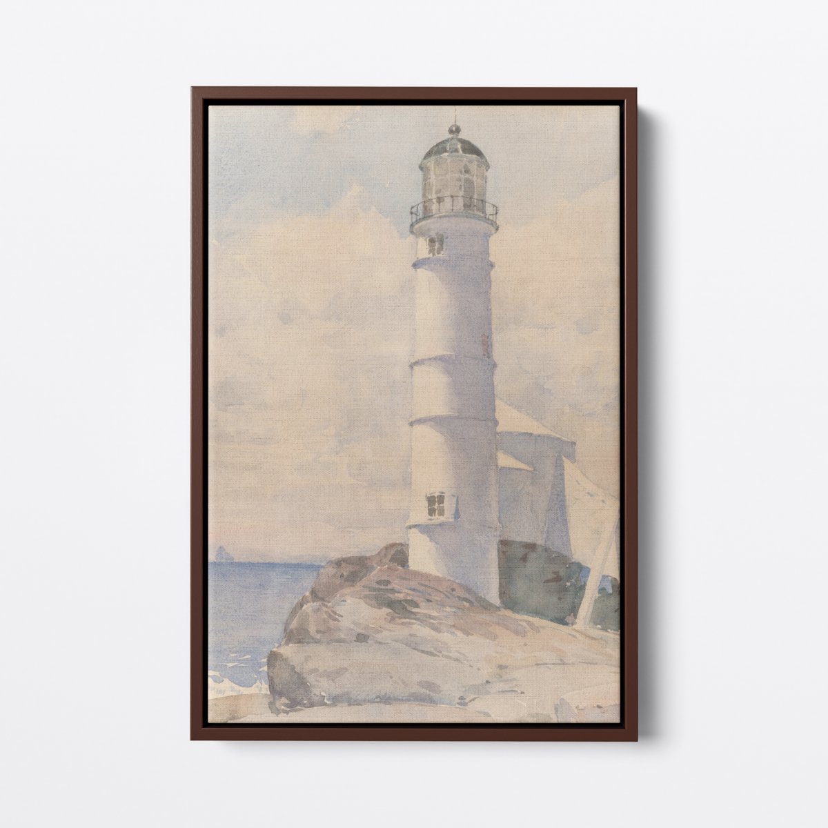 Lighthouse, Ester Isle | Childe Hassam | Ave Legato | Canvas Art Prints | Vintage Artwork