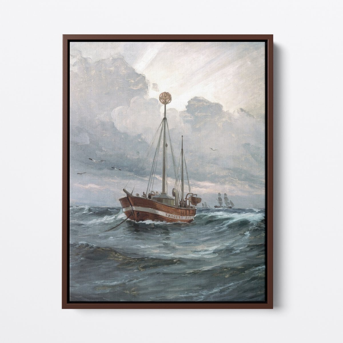 Lightship at Skagen | Carl Locher | Ave Legato | Canvas Art Prints | Vintage Artwork