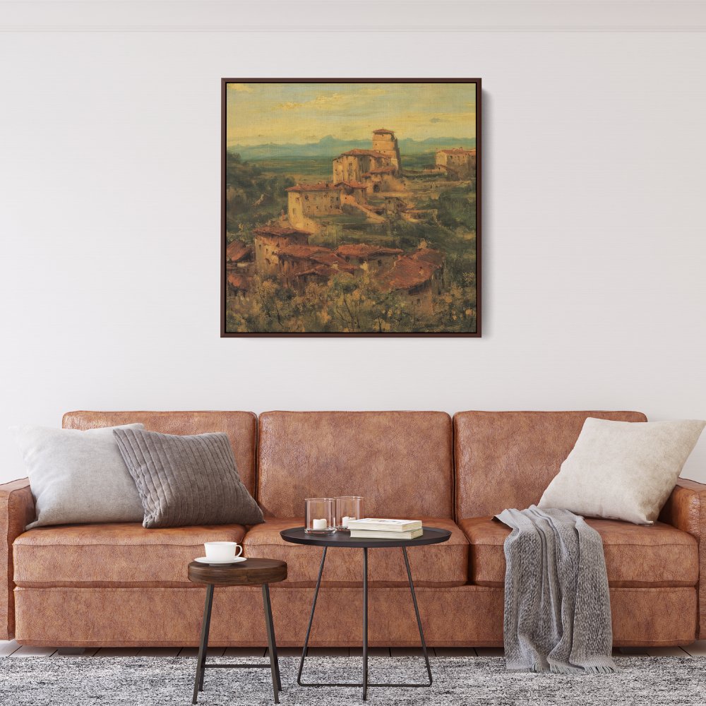 Mediterranean Summit Village | Theodore Rousseau | Ave Legato Art Prints