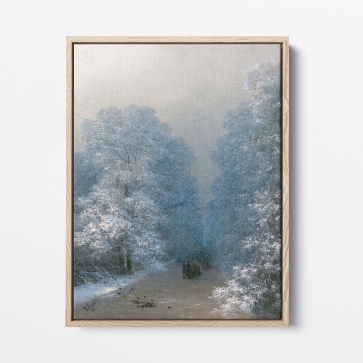 Misty Winter Road | Ivan Aivazovsky | Ave Legato | Canvas Art Prints | Vintage Artwork