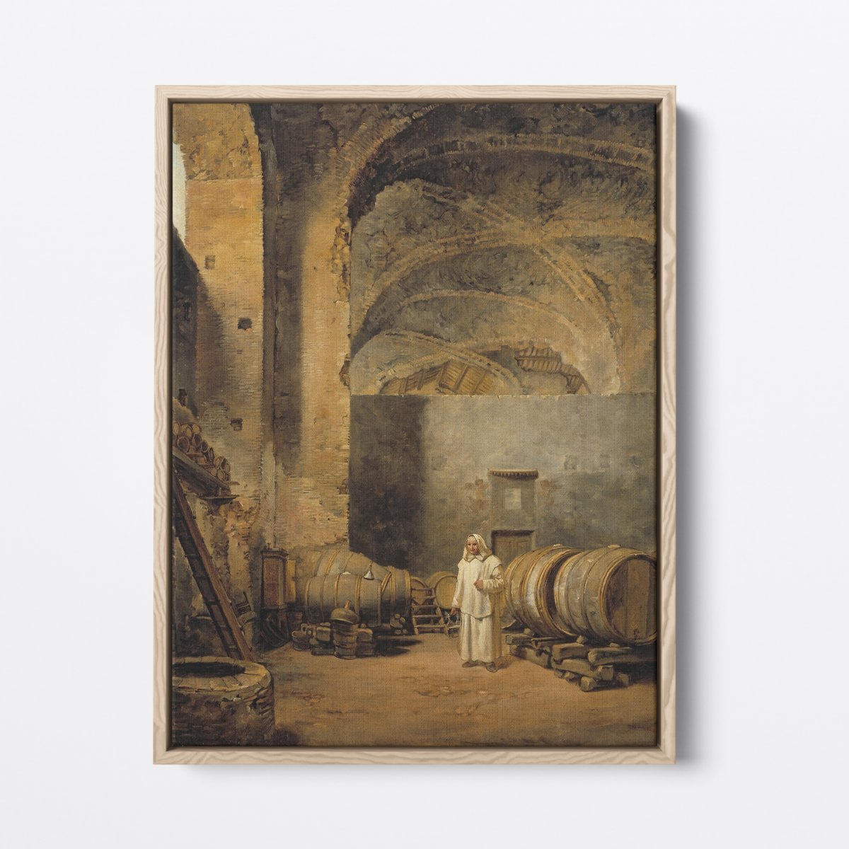 Monk In A Wine Cellar | Alexander Lauréus | Ave Legato Art Prints