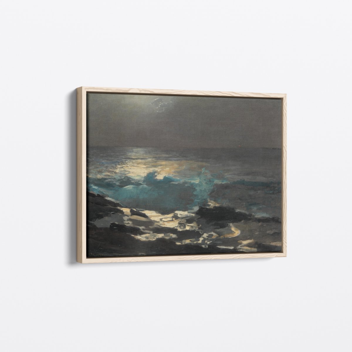 Moonlight at Sea | Winslow Homer | Ave Legato | Canvas Art Prints | Vintage Artwork