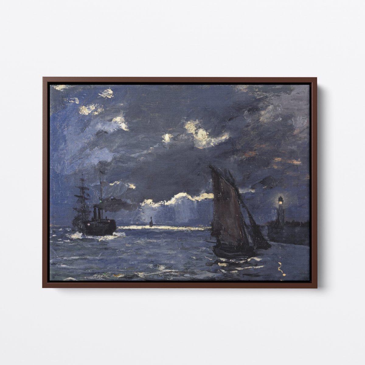 Moonlight Seascape | Claude Monet | Ave Legato Art Prints