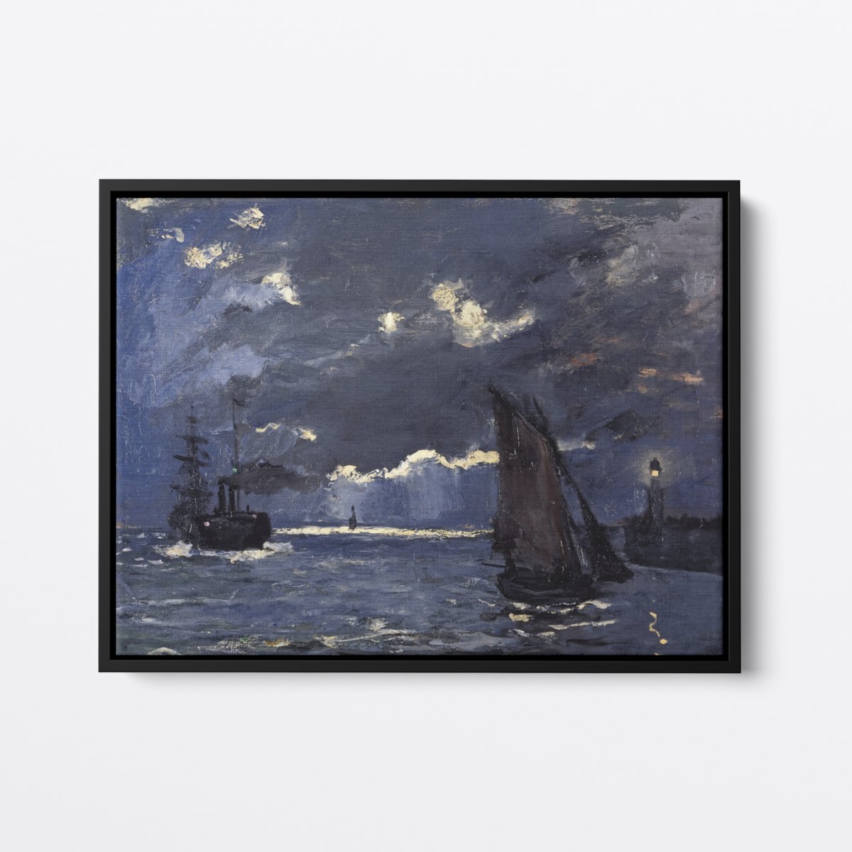 Moonlight Seascape | Claude Monet | Ave Legato Art Prints