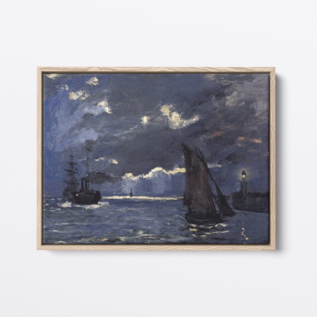 Moonlight Seascape | Claude Monet | Ave Legato Art Prints