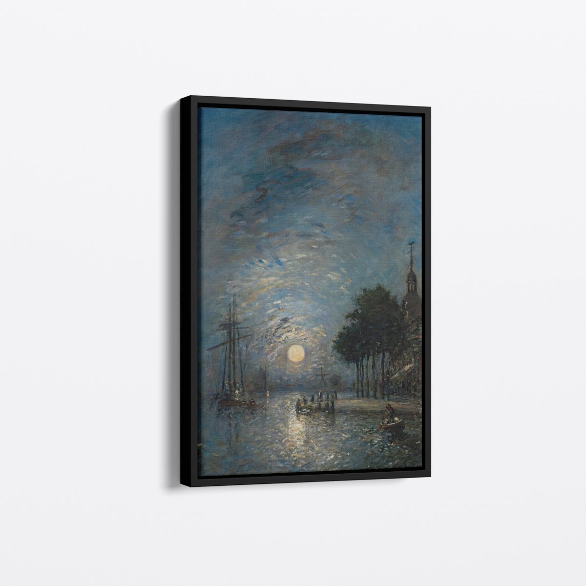 Moreno Port At Nightfall | Johan Jongkind | Ave Legato Art Prints