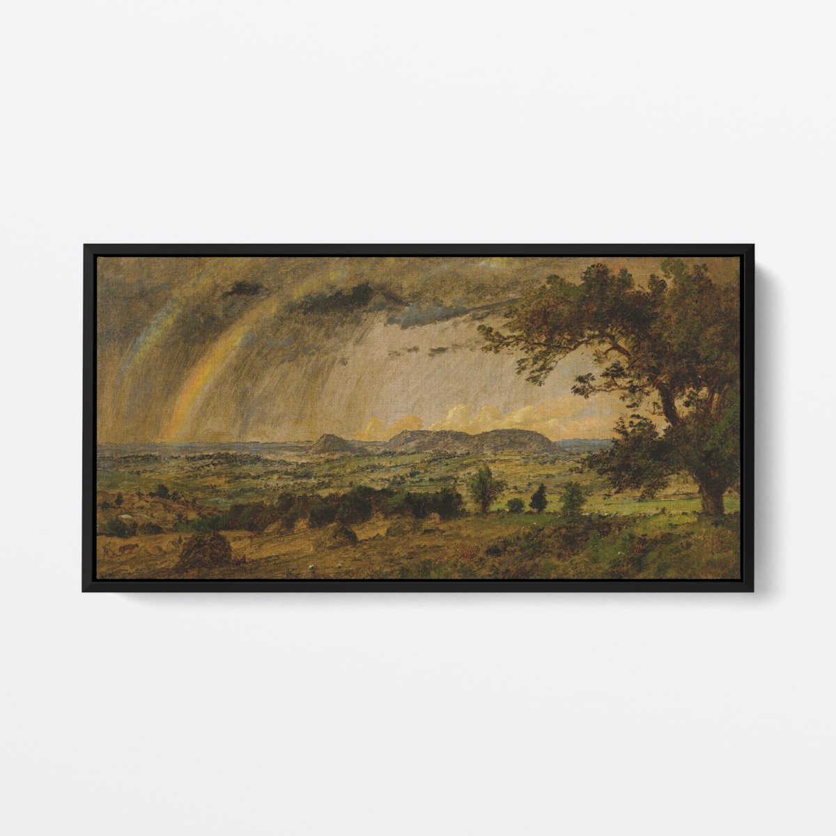 Mountains Under the Rainbow | Jasper Cropsey | Ave Legato | Canvas Art Prints | Vintage Artwork