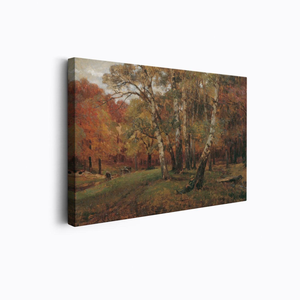 Napping in the Birch Forest | Hugo Charlemont | Ave Legato | Canvas Art Prints | Vintage Artwork