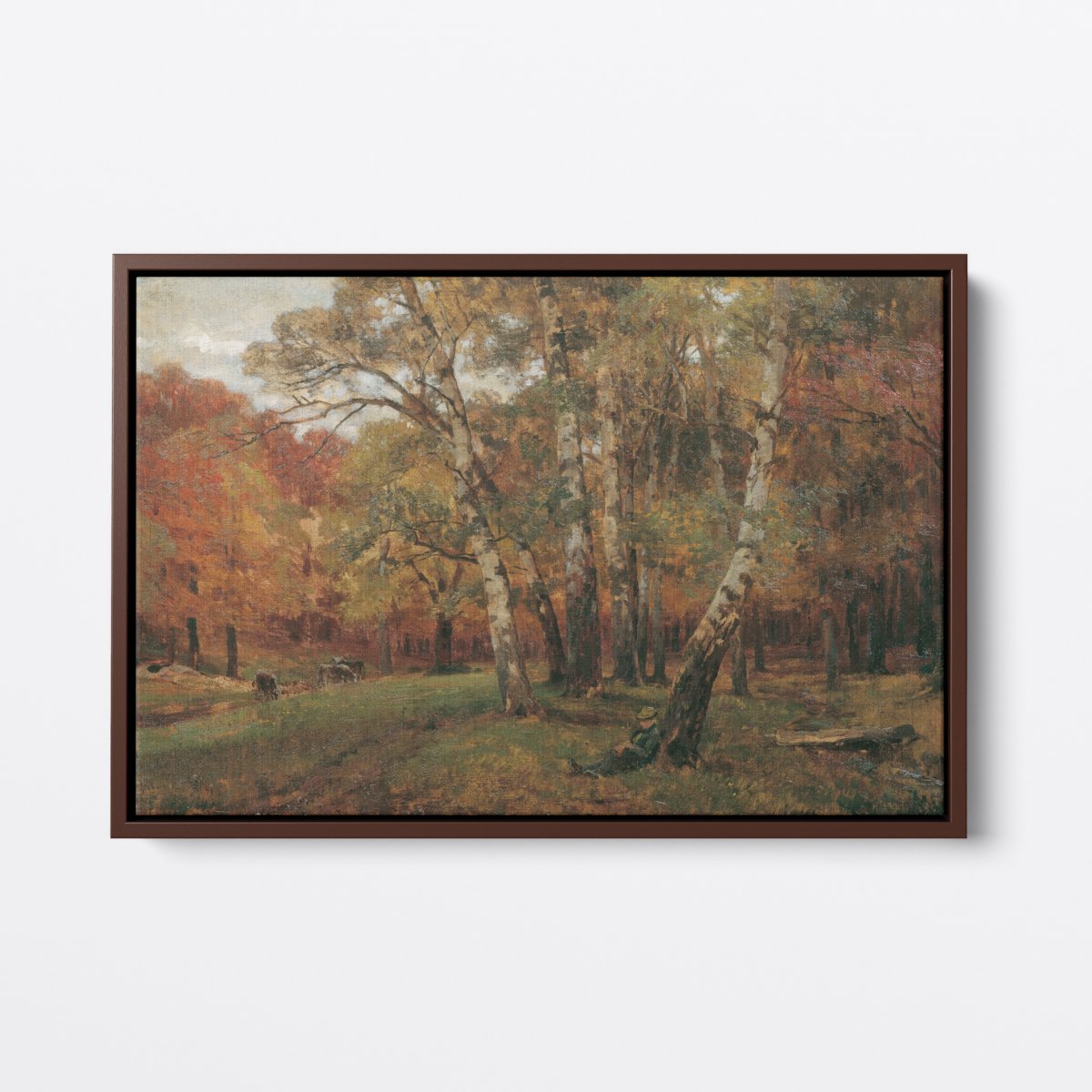 Napping in the Birch Forest | Hugo Charlemont | Ave Legato | Canvas Art Prints | Vintage Artwork
