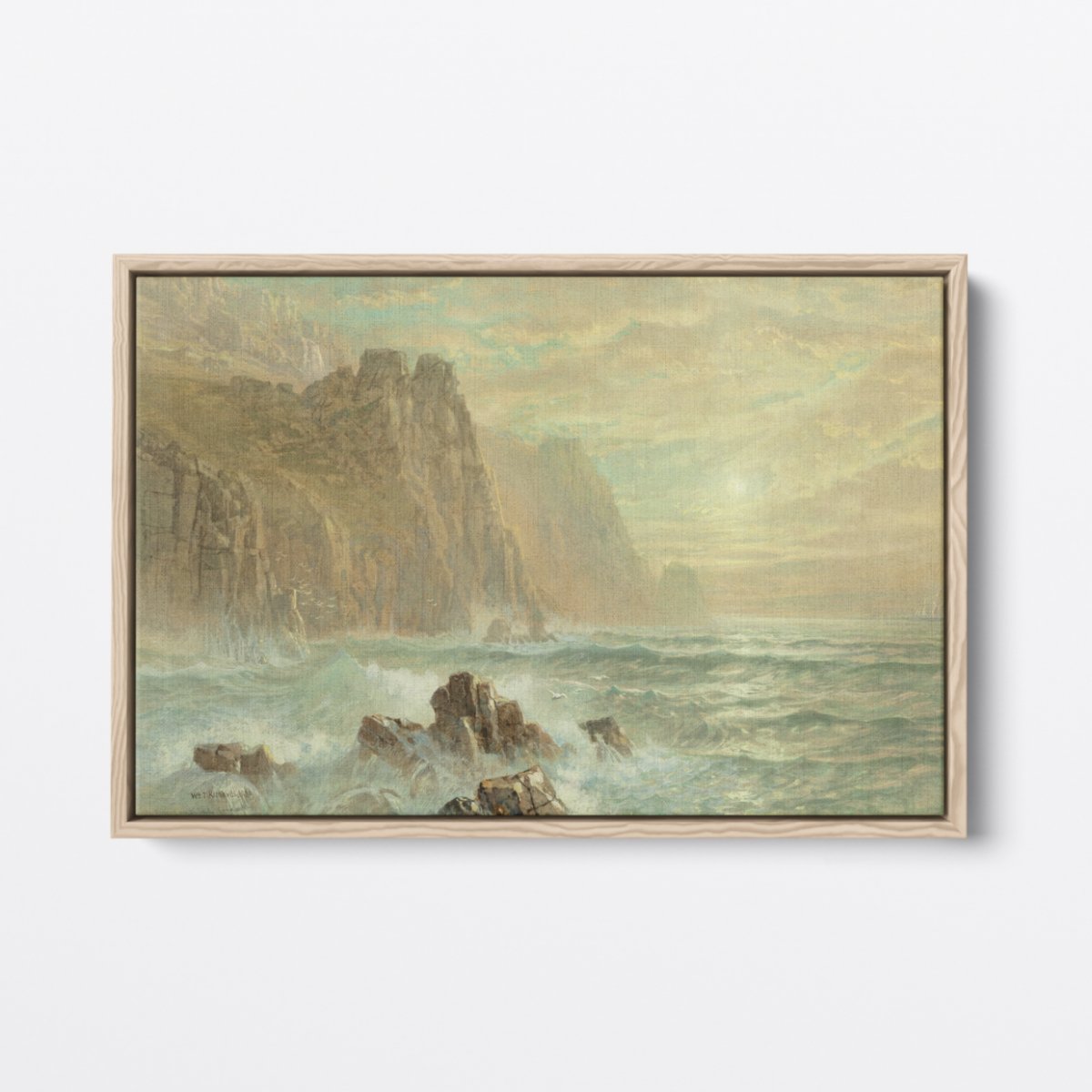 Cliff Coast, Waves at Lands End | William Richards | Ave Legato Art Prints