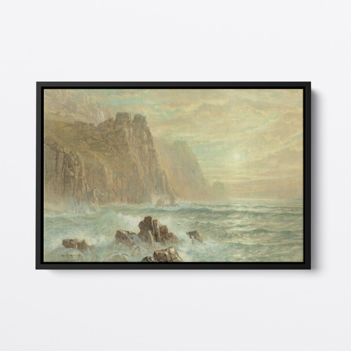 Cliff Coast, Waves at Lands End | William Richards | Ave Legato Art Prints