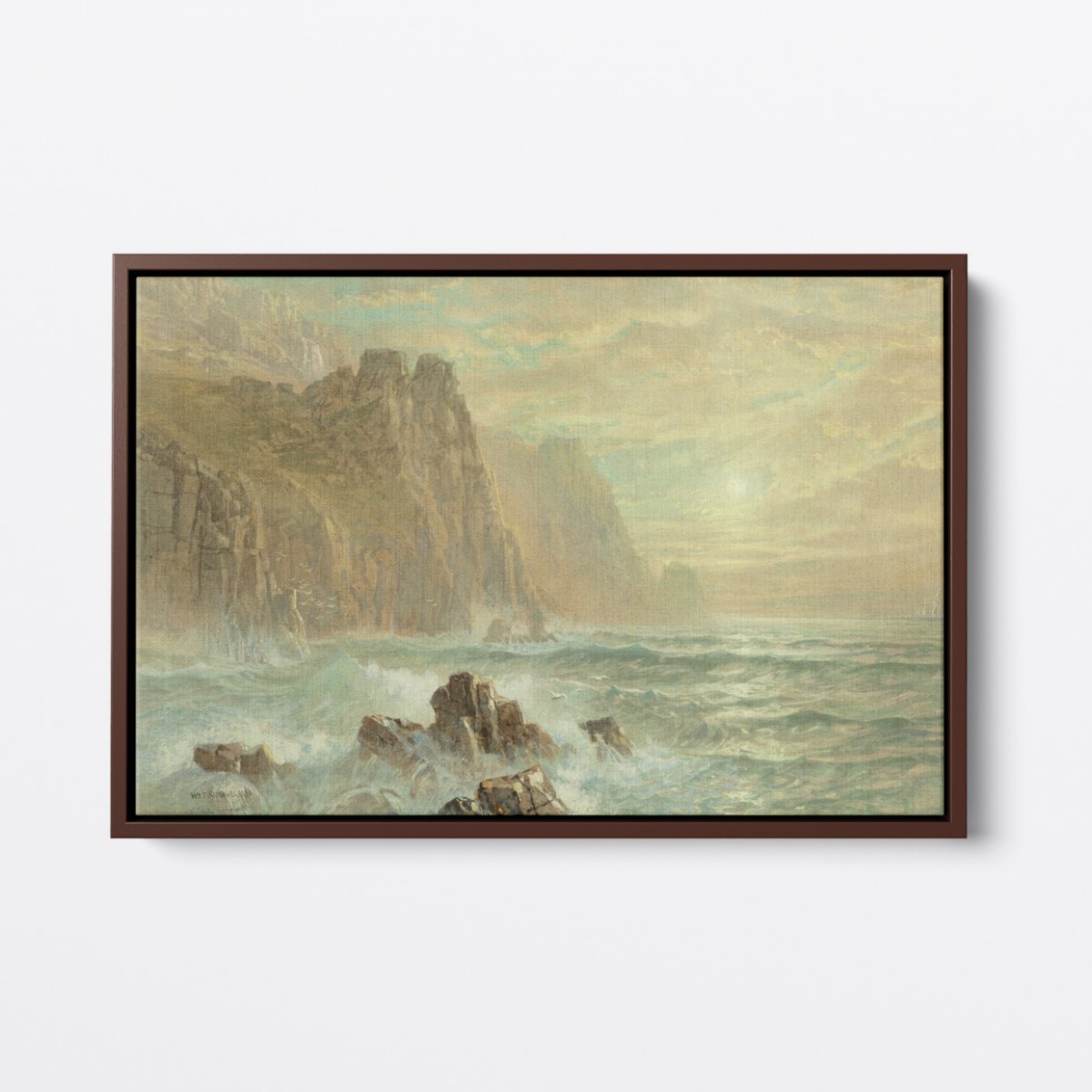 Cliff Coast, Waves at Lands End | William Richards | Ave Legato Art Prints