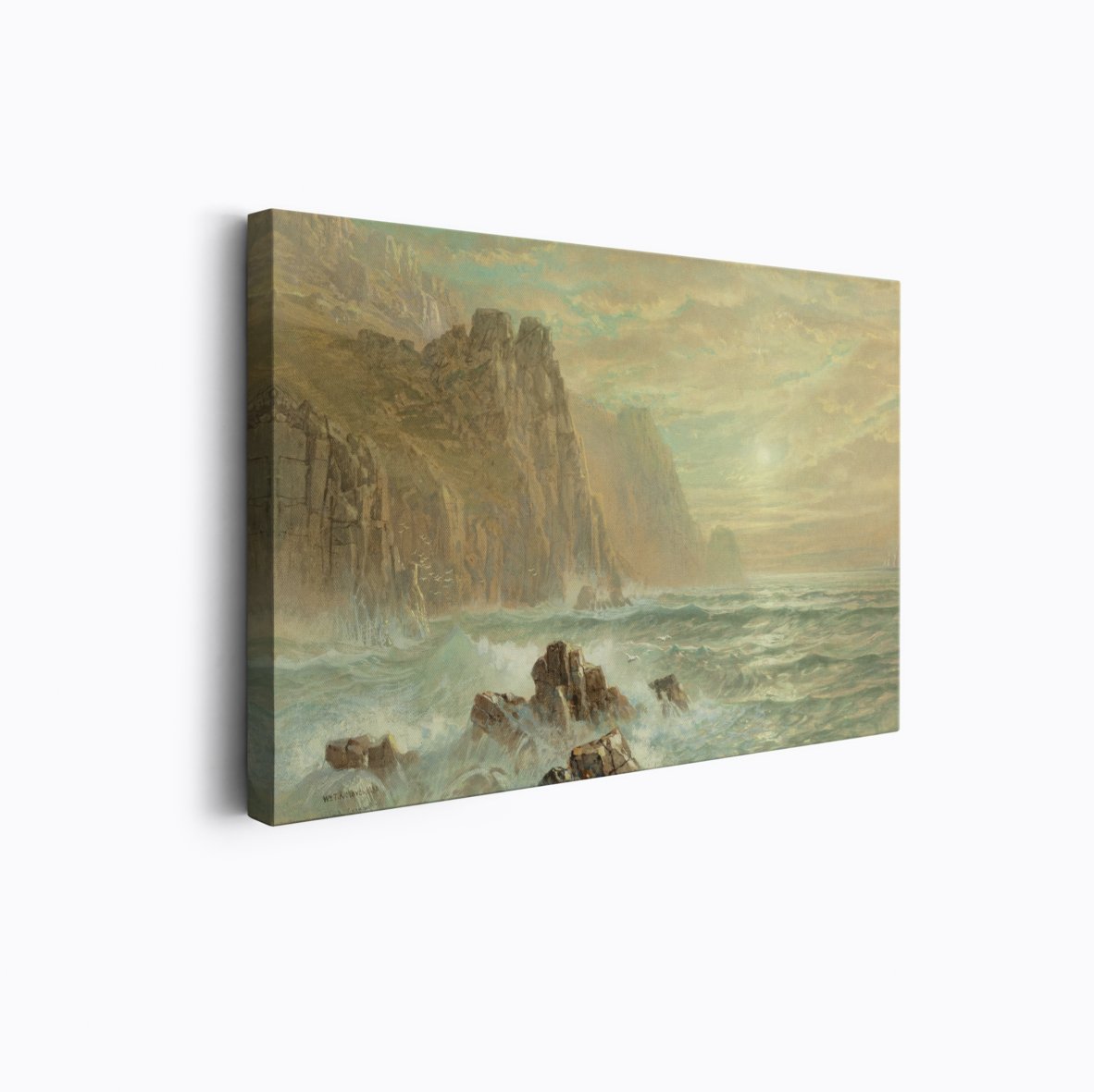 Cliff Coast, Waves at Lands End | William Richards | Ave Legato Art Prints